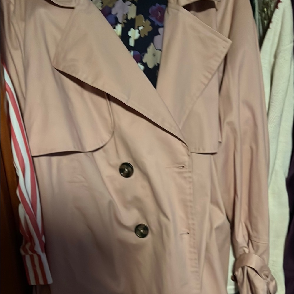 Women's Pink Trench Coat